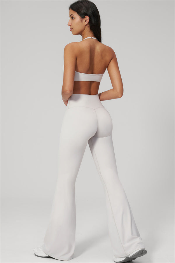 Conjunto de 2 piezas Rapture: Sujetador deportivo y Leggings acampanados