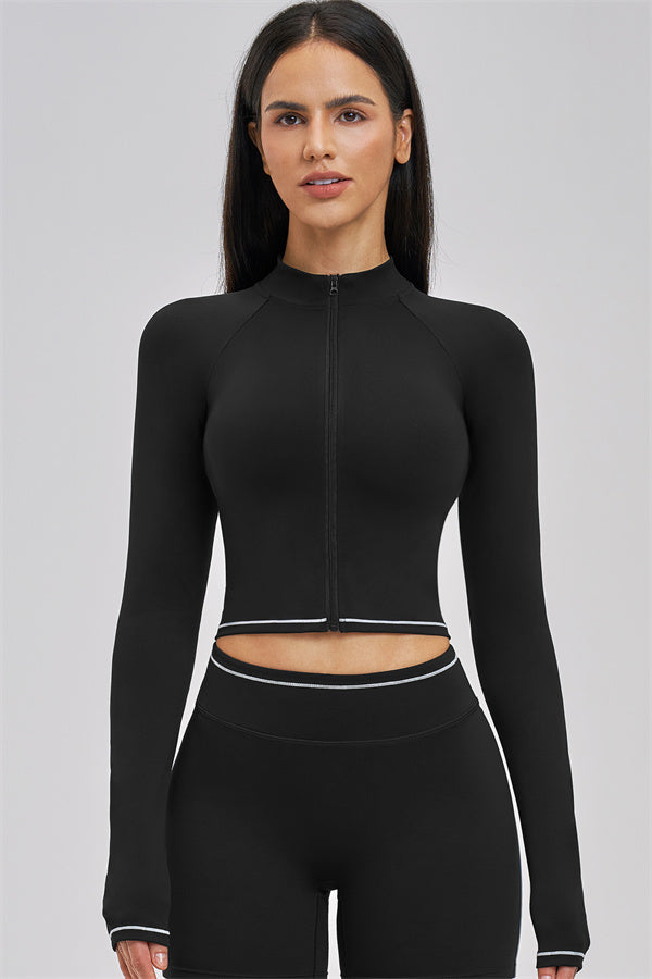 Conjunto de 3 piezas de chaqueta, top corto y pantalón corto Unbound