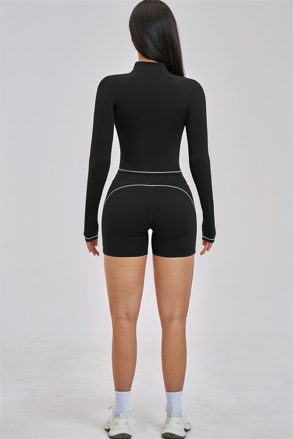 Conjunto de 3 piezas de chaqueta, top corto y pantalón corto Unbound