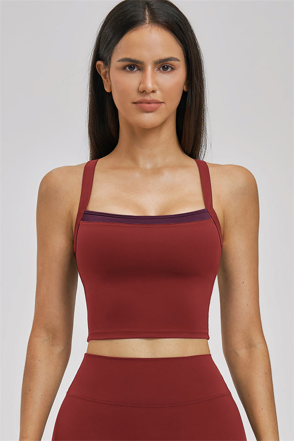 Conjunto de 2 piezas de camiseta de tirantes y leggings Seraphine