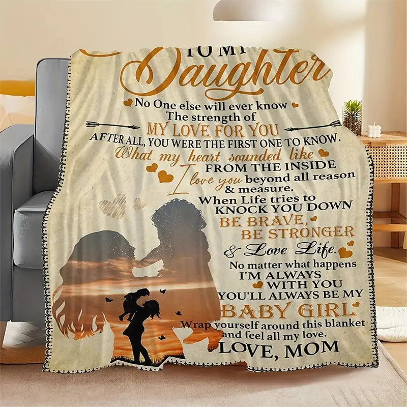 Manta de regalo especial para tu hija - De Mamá (SKUB07-32)