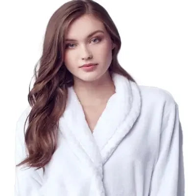 Bata de baño ultrasuave de felpa para mujer