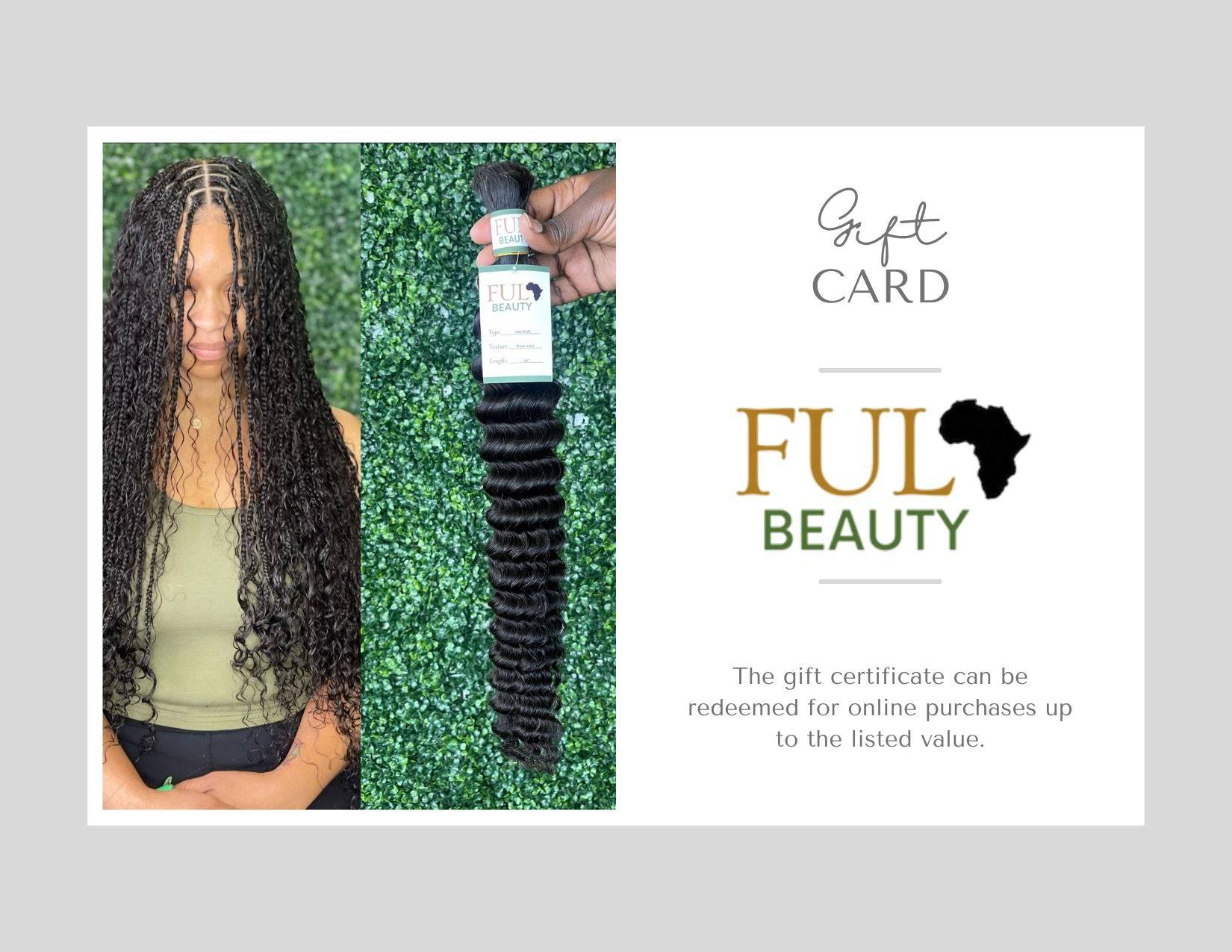 Tarjeta de regalo Fula Beauty
