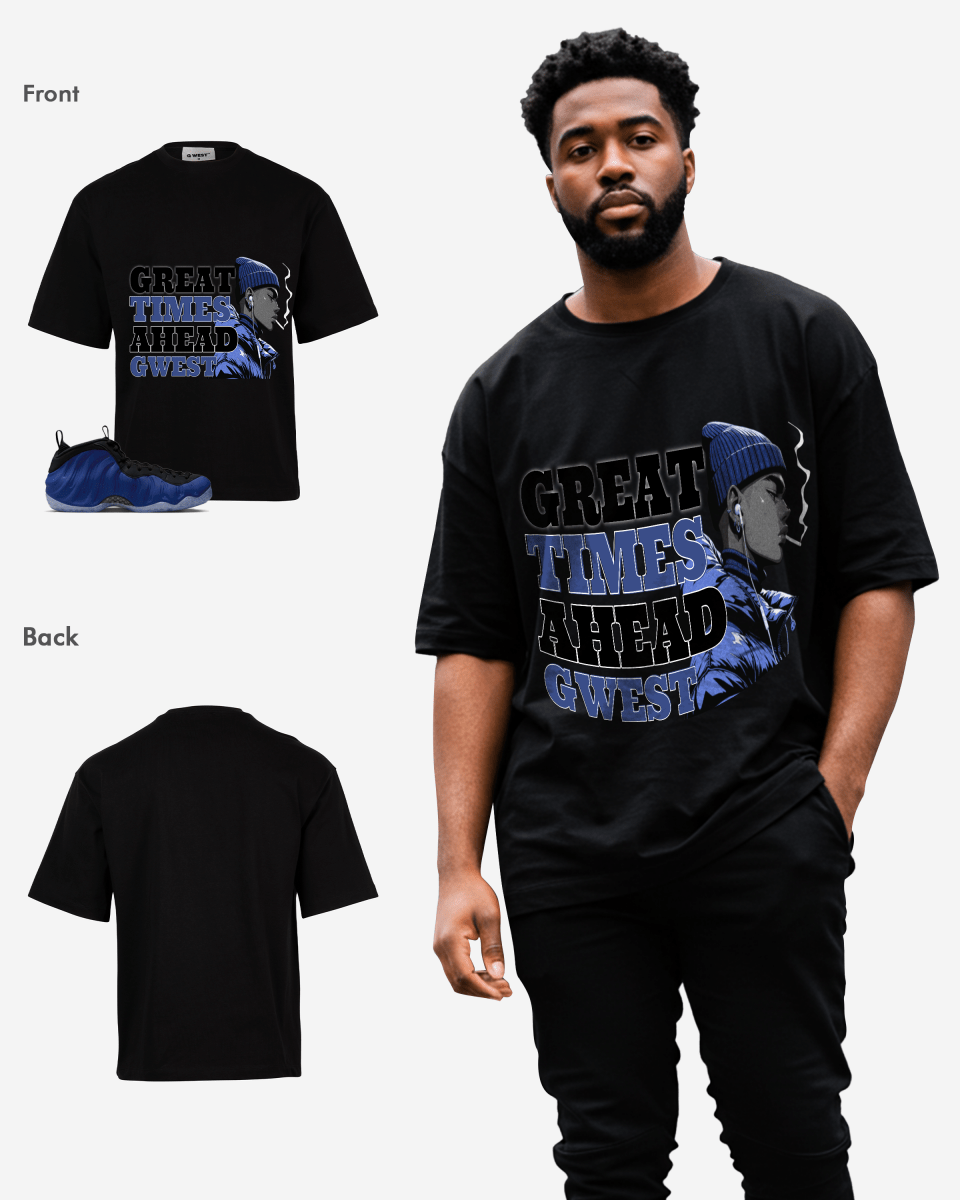 Camiseta extragrande para hombre G West Great Times Ahead