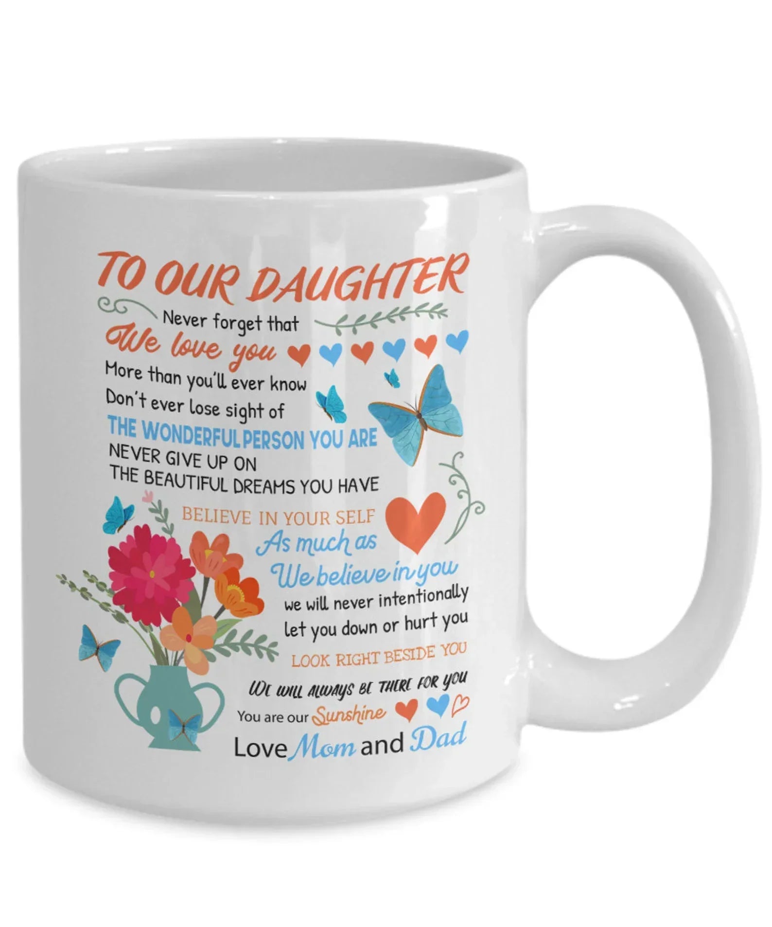 TAZA PARA MI HIJA - REGALO DE MAMÁ Y PAPÁ - NTTD00