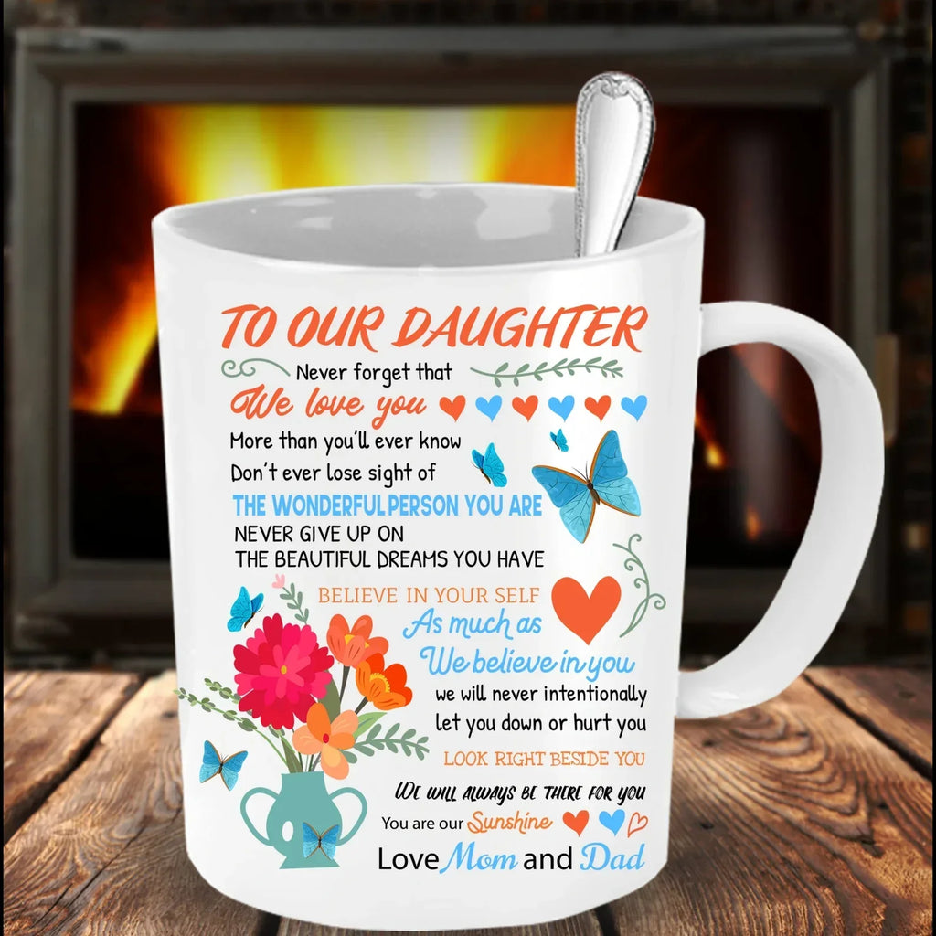 TAZA PARA MI HIJA - REGALO DE MAMÁ Y PAPÁ - NTTD00