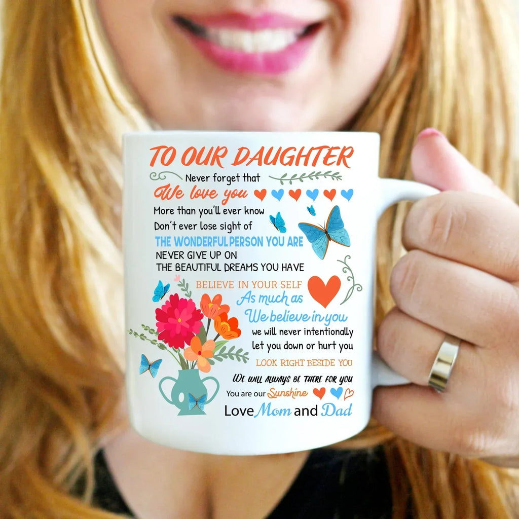 TAZA PARA MI HIJA - REGALO DE MAMÁ Y PAPÁ - NTTD00