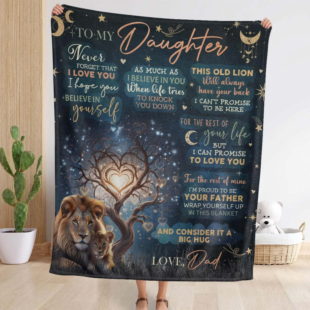 Manta de regalo especial para hija - De papá