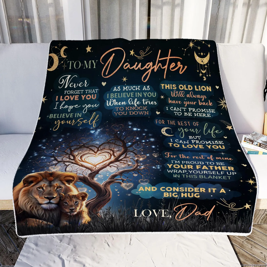 Manta de regalo especial para hija - De papá