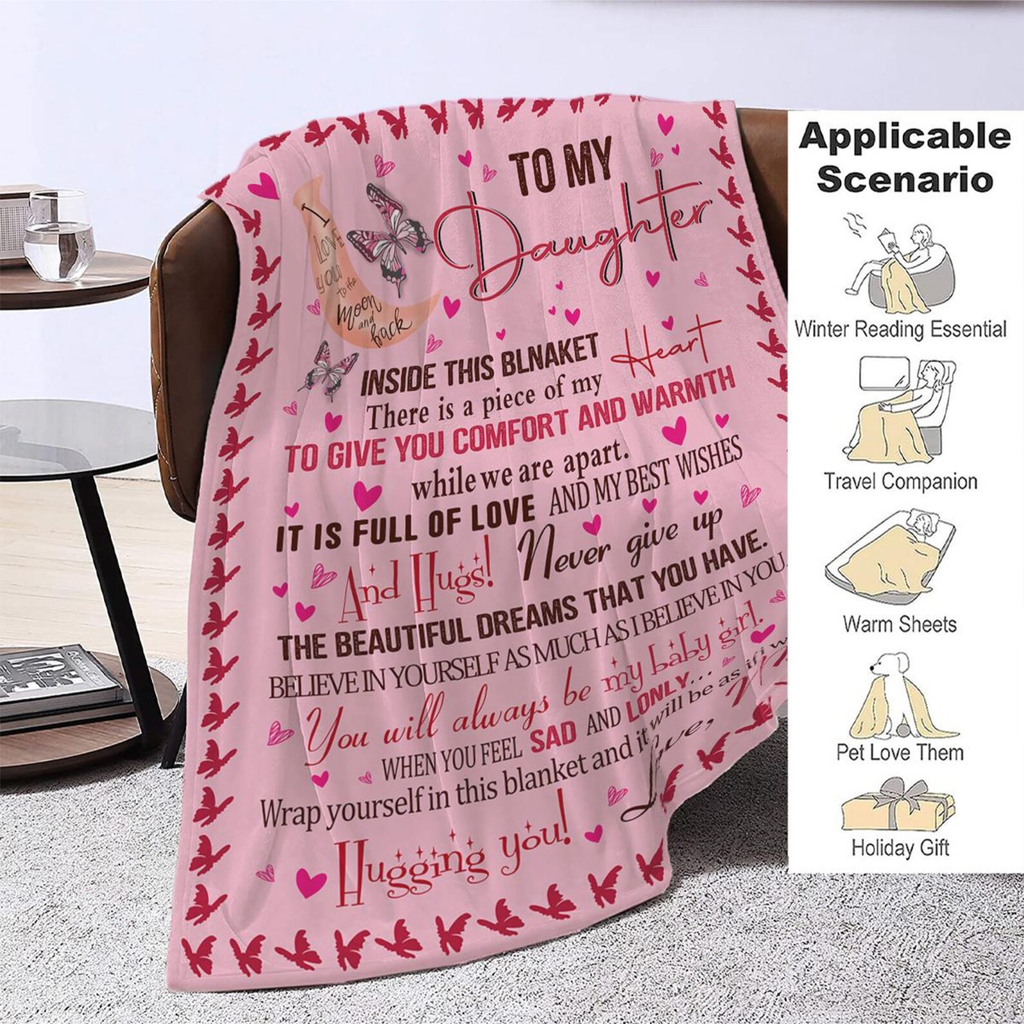 Manta de regalo especial para tu hija - De mamá