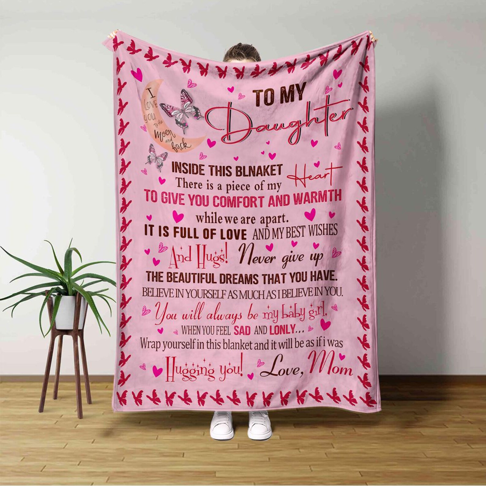 Manta de regalo especial para tu hija - De mamá