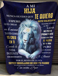 Manta para hija – Regalo de consuelo y calidez de papá, manta acolchada de forro polar Sherpa NTTDsp (SKUB11-70)