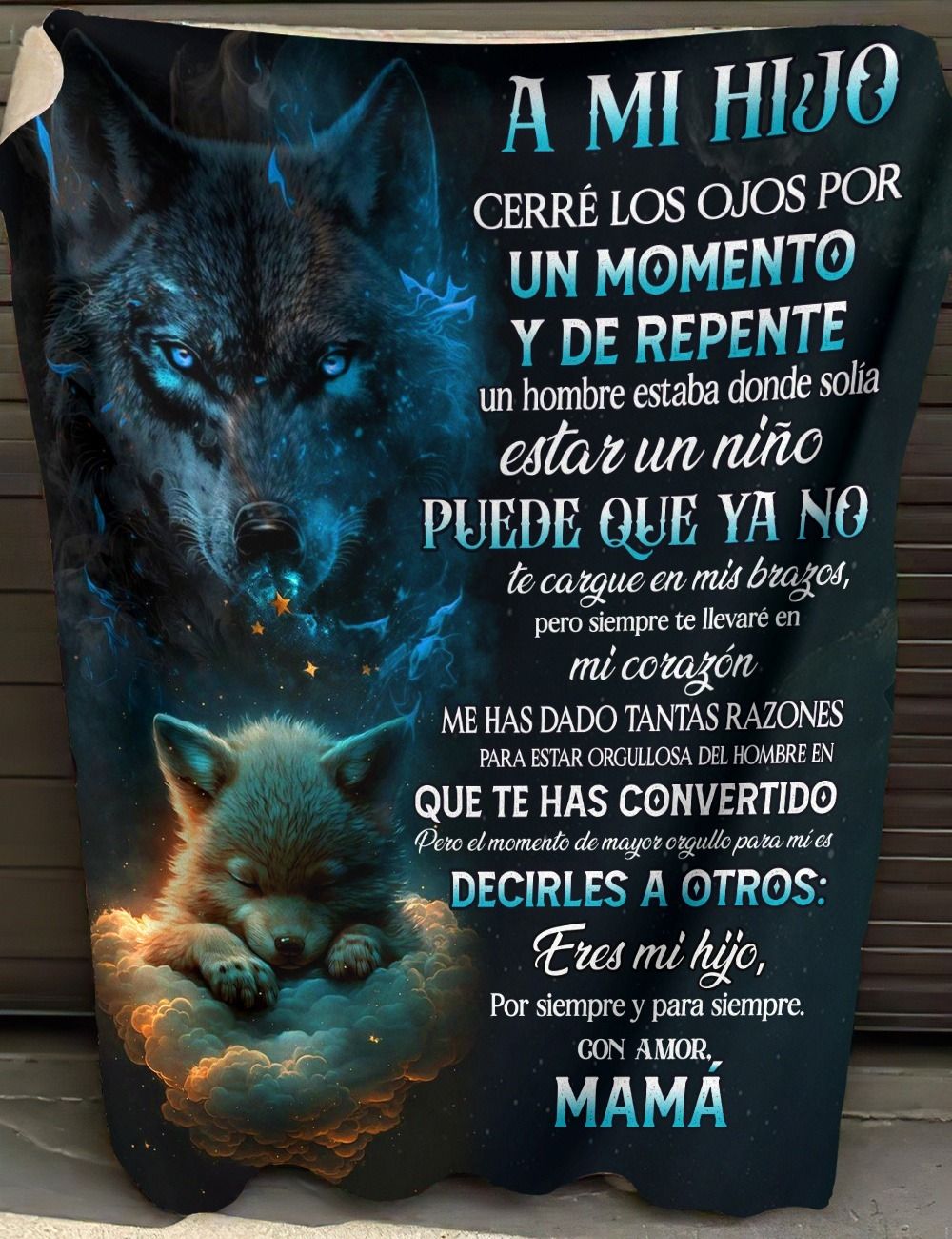MANTA PARA MI HIJO – REGALO DE COMODIDAD Y CALOR DE MAMÁ Manta acolchada de forro polar Sherpa NTTDsp