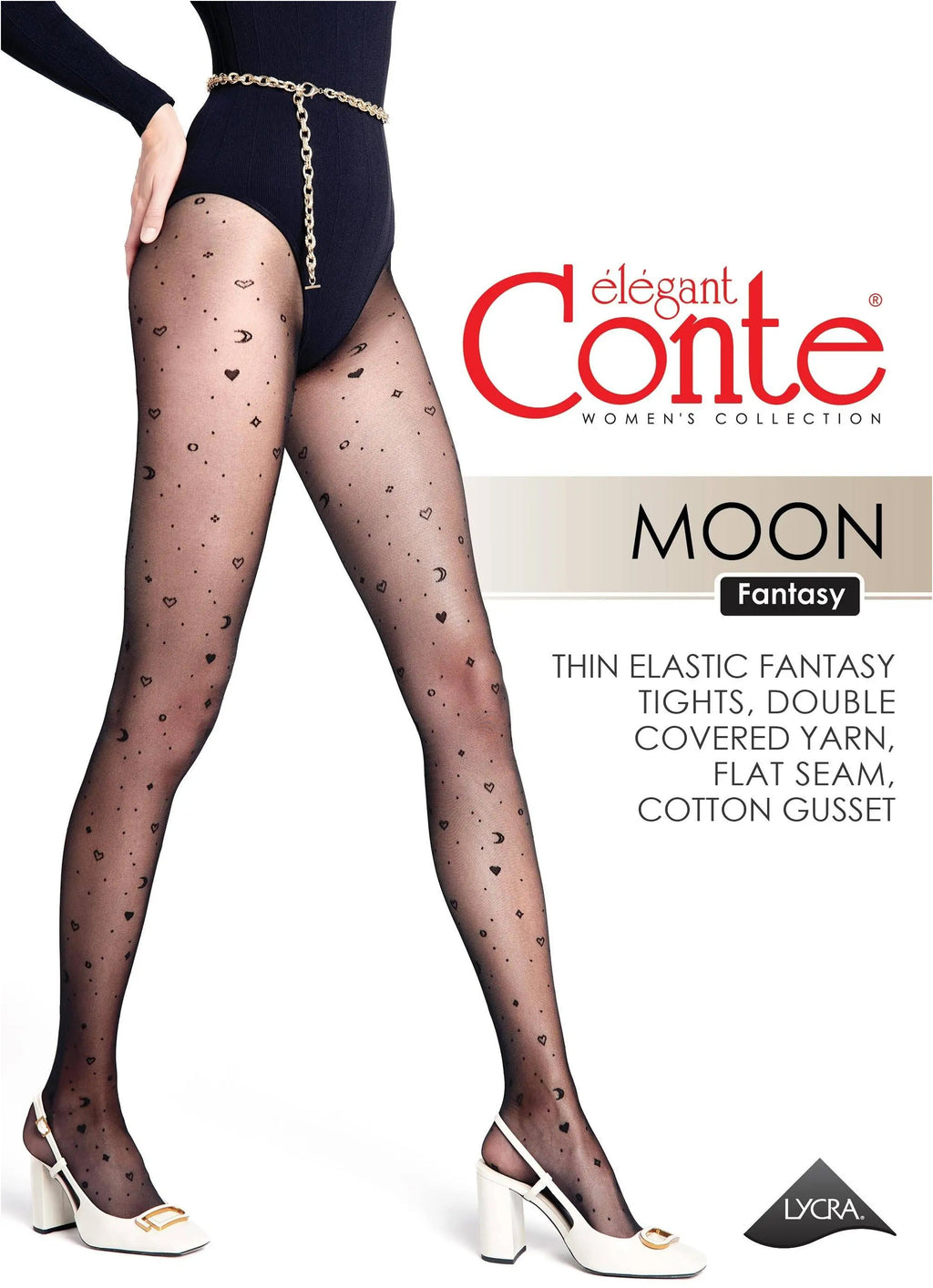 Medias Fantasía Conte Moon Patterns