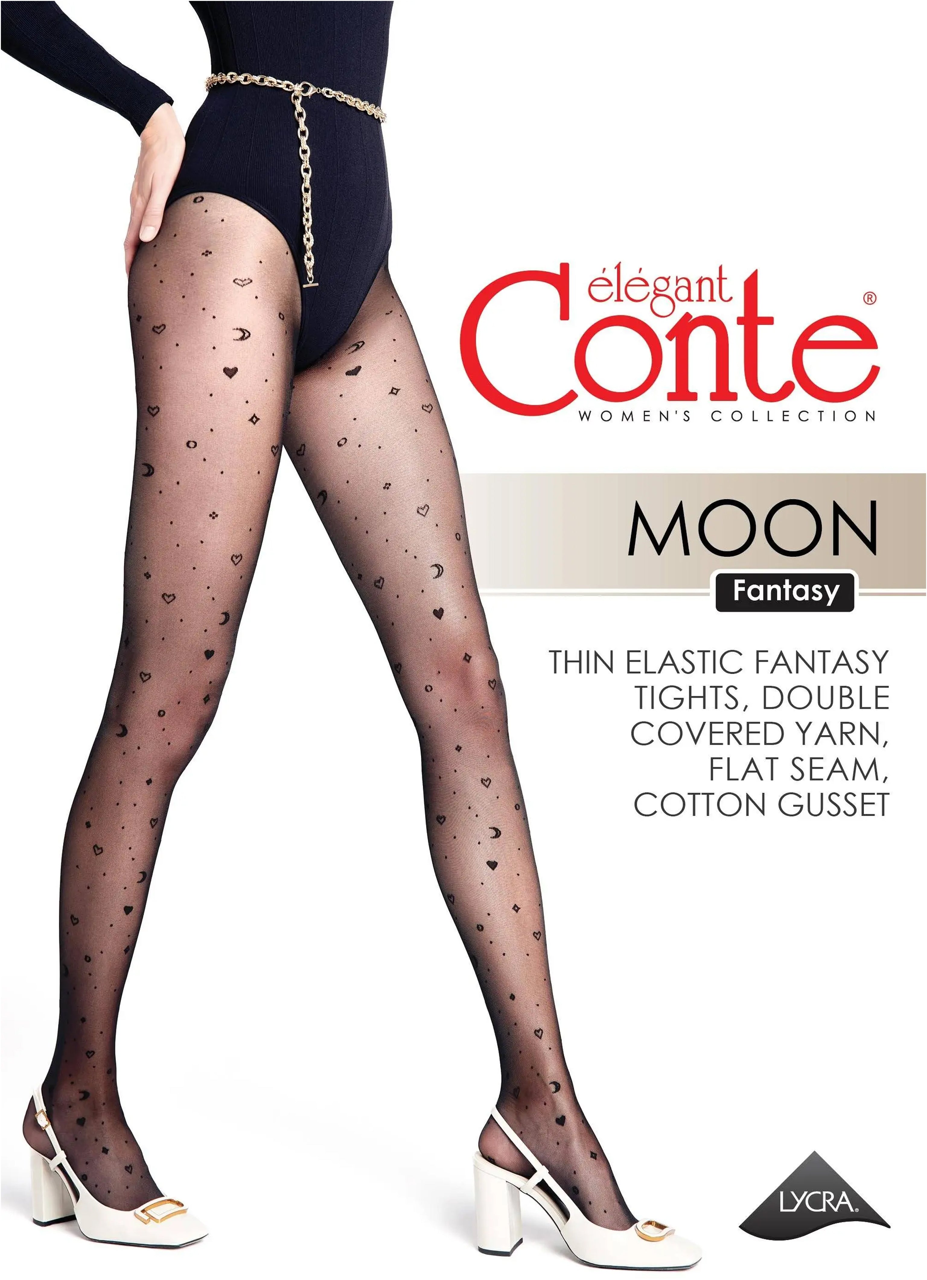 Medias Fantasía Conte Moon Patterns