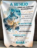 TO MY SON BLANKET – A COMFORT AND WARMTH GIFT FROM MOM NTTDsp Sherpa Fleece Quilted Blanket