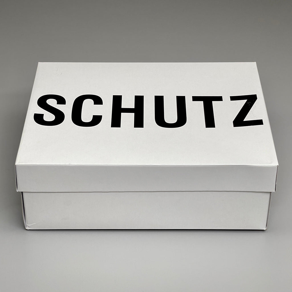 SCHUTZ Bryce Tobillera Sandalia de tacón alto de cuero para mujer Nude claro Talla 9B (Nueva)