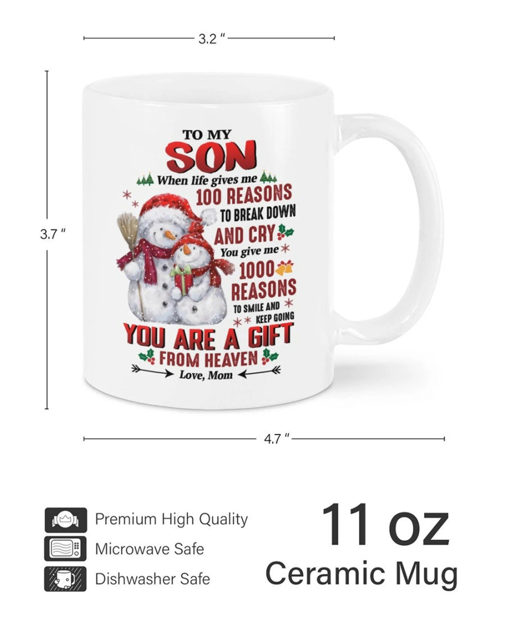 PARA TAZA DE HIJO 03 - REGALO DE MAMÁ - NTTD00