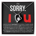 TO MY WIFE - GIFT FROM HUSBAND "I'm Sorry, I Love You" - Forever Love Necklace