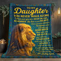 To My Brave Daughter Blanket – A Gentle Embrace from Dad