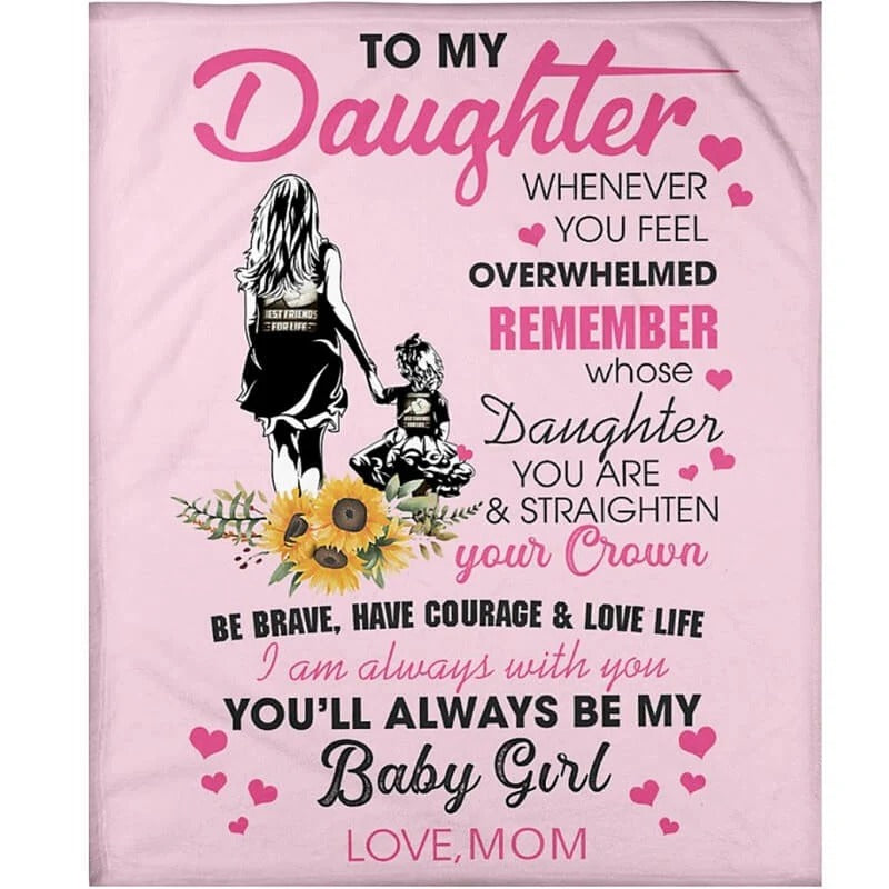 Manta de regalo especial para tu hija - De Mamá