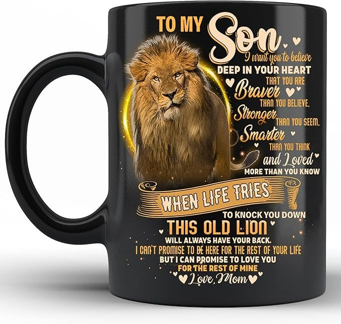 Regalo perfecto de cumpleaños o Navidad – Taza de mamá para mi hijo
