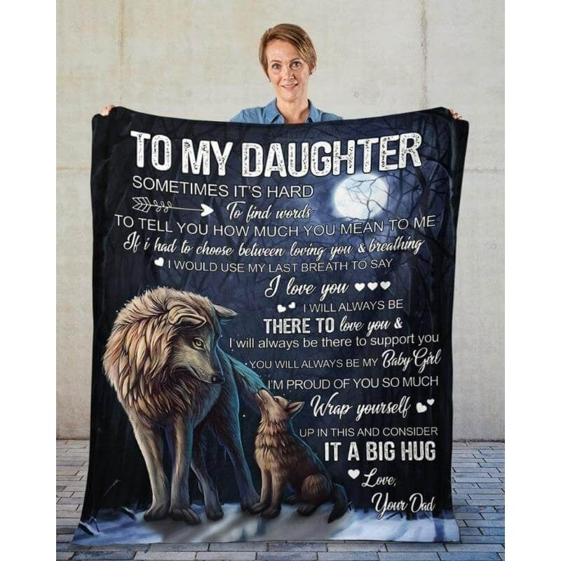 Manta de regalo especial para tu hija - De papá