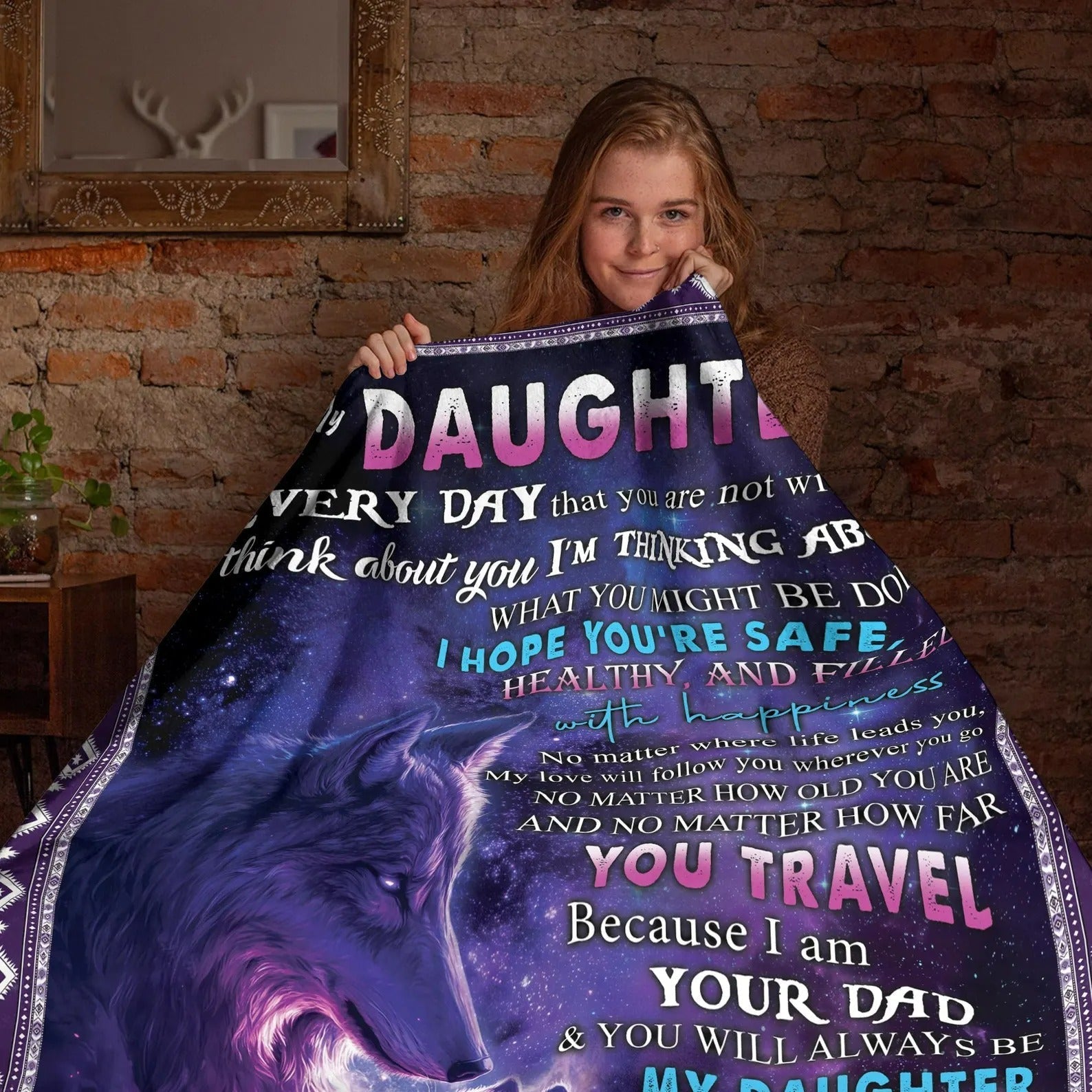 Manta de regalo especial para tu hija - De parte de papá