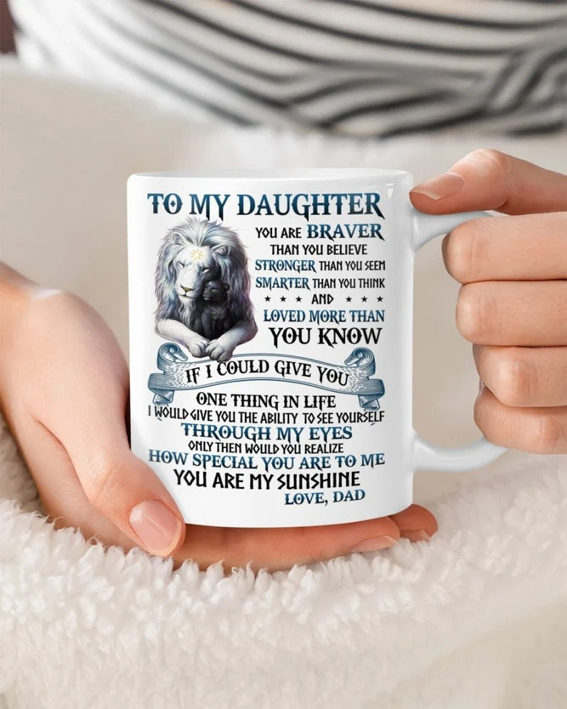 Regalo perfecto de cumpleaños o Navidad – Taza de Papá para mi Hija