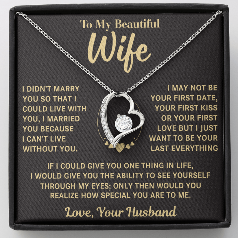 PARA MI ESPOSA DE SU ESPOSO COLLAR - Collar Premium Amor Eterno (SKUJ12-VC-01)