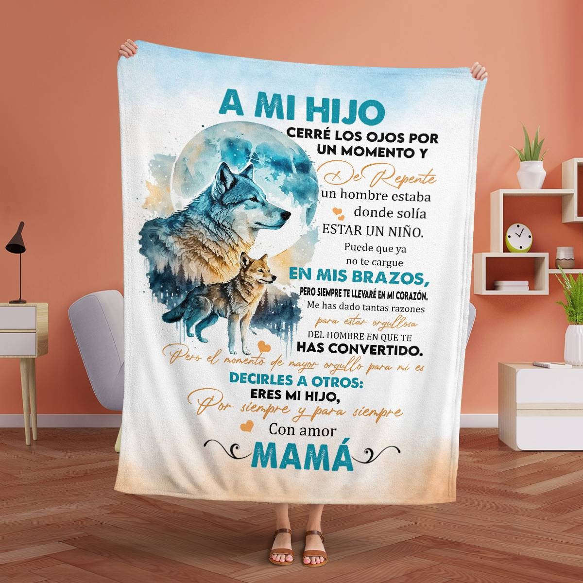 TO MY SON BLANKET – A COMFORT AND WARMTH GIFT FROM MOM NTTDsp Sherpa Fleece Quilted Blanket