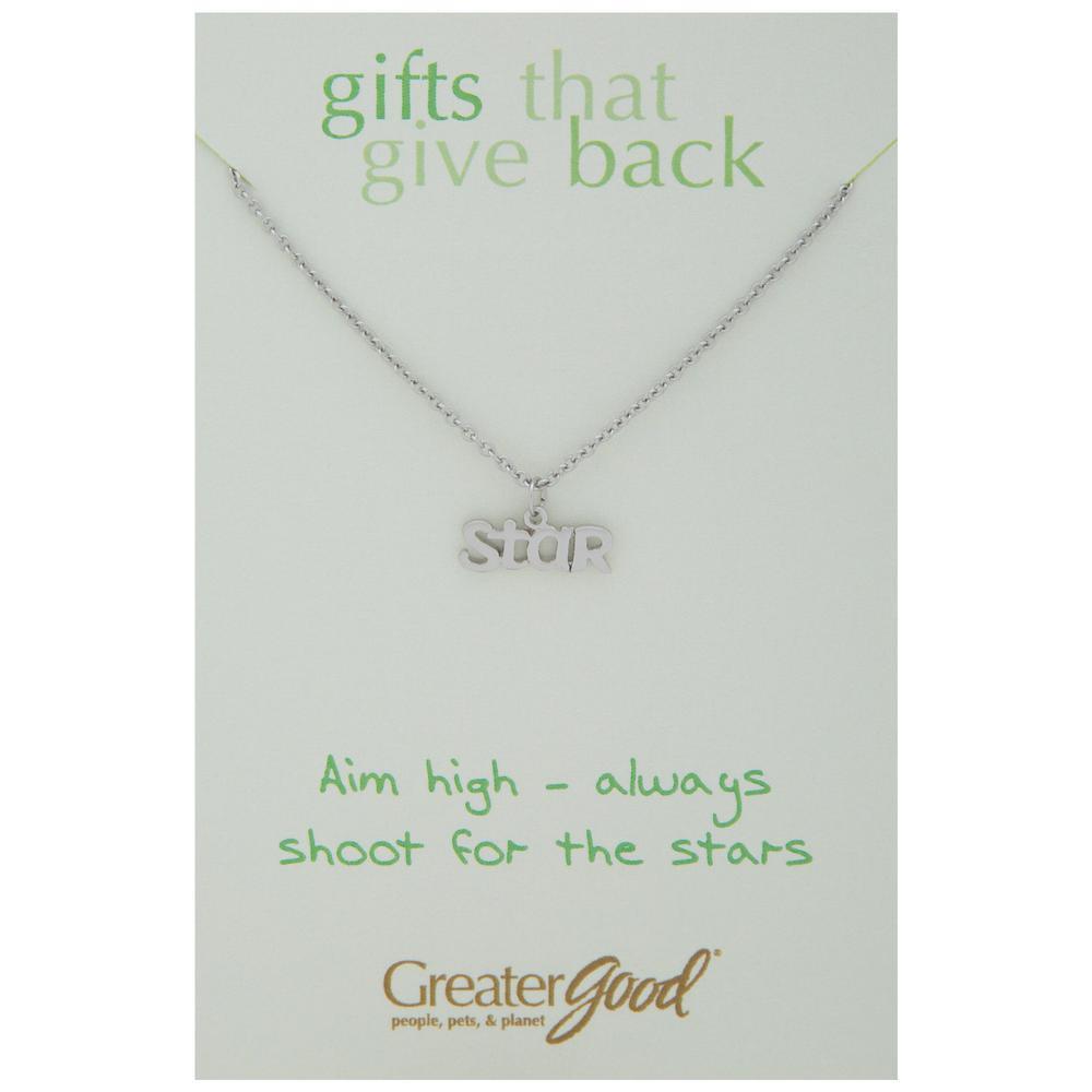 Collar de peltre con palabra inspiradora