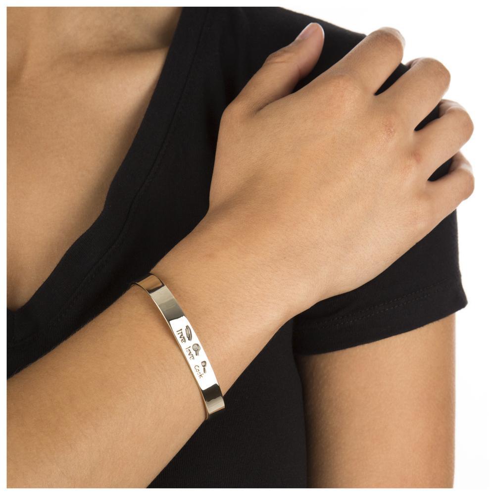 Pulsera con grabado "Vive Ama Cocina"
