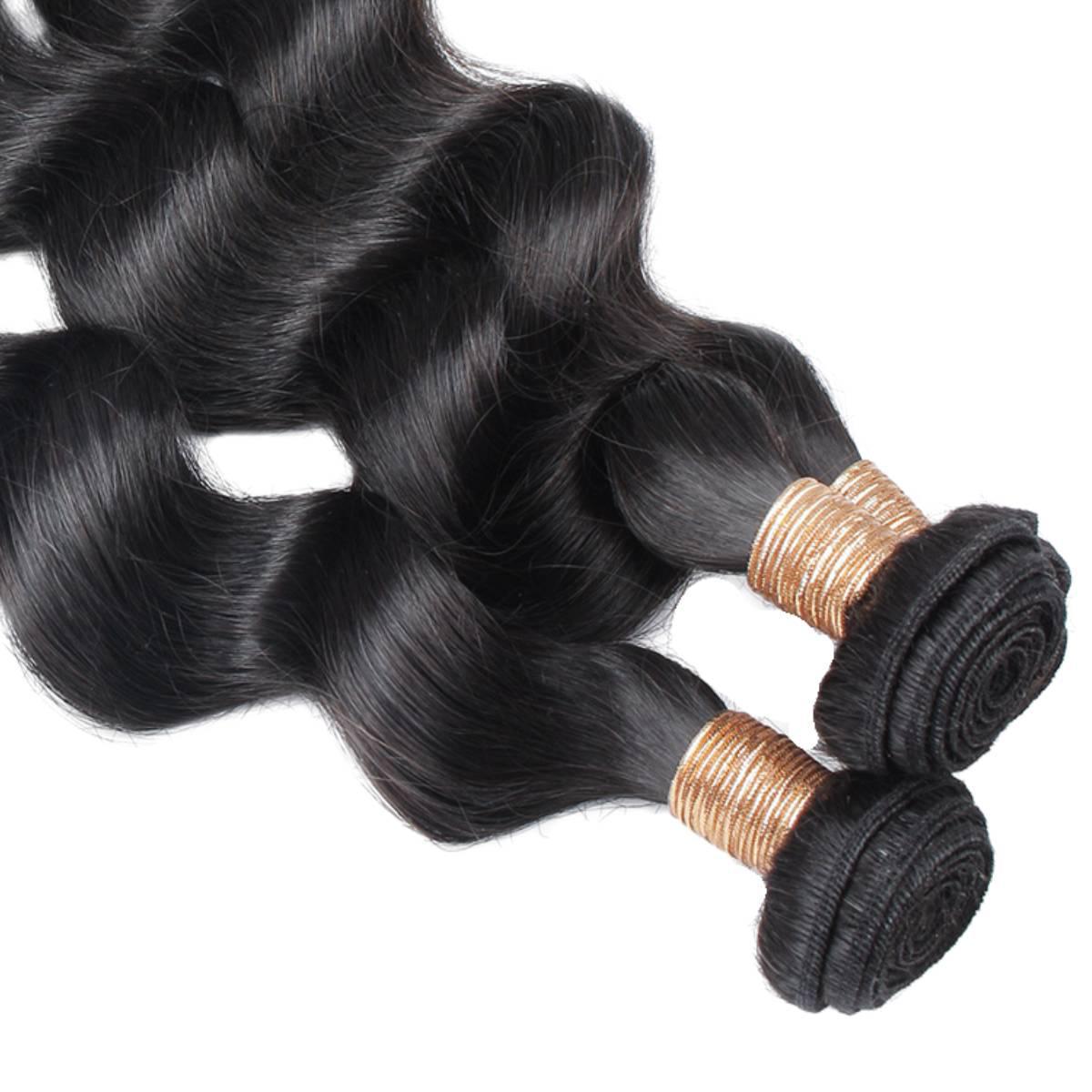 Paquetes de cabello 100% humano con ondas sueltas