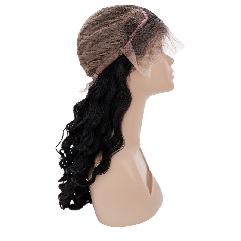 Peluca de Cabello Humano con Encaje Frontal Transparente de 13x4 y Ondas Sueltas