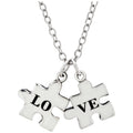 Collar de peltre "Love All The Pieces"