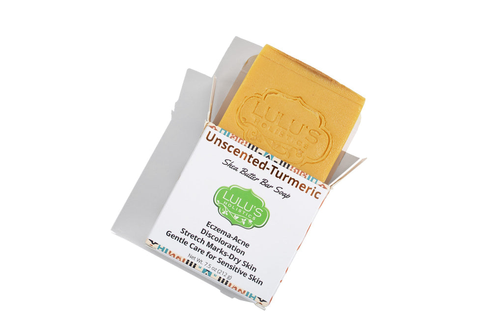 Jabón en Barra de Cúrcuma y Manteca de Karité sin Perfume – Limpieza Suave e Iluminadora