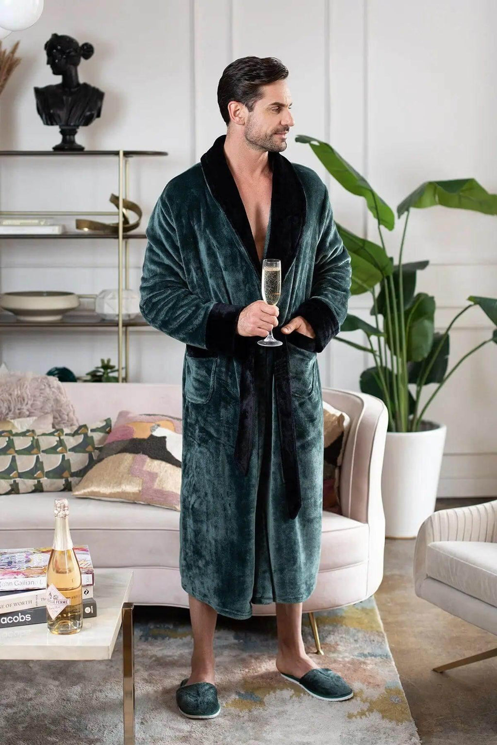 Batas de felpa acogedoras para hombres – Hechas para la comodidad, diseñadas para durar