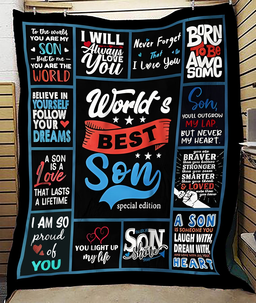 To My Son Blanket – Wrapped in Care, Warmth, and Love from Dad
