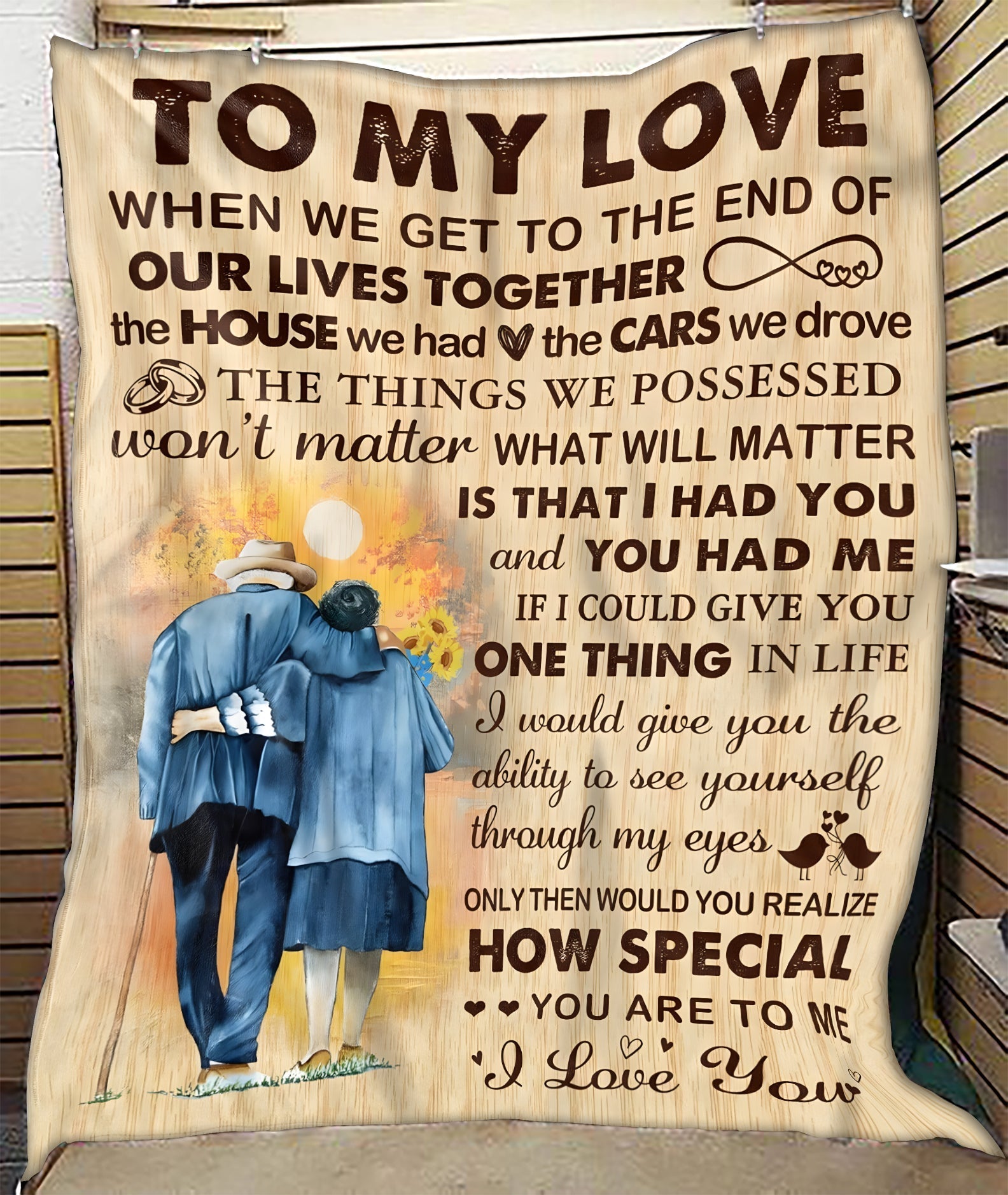 Manta de regalo para mi esposa – Una nota de amor de tu marido