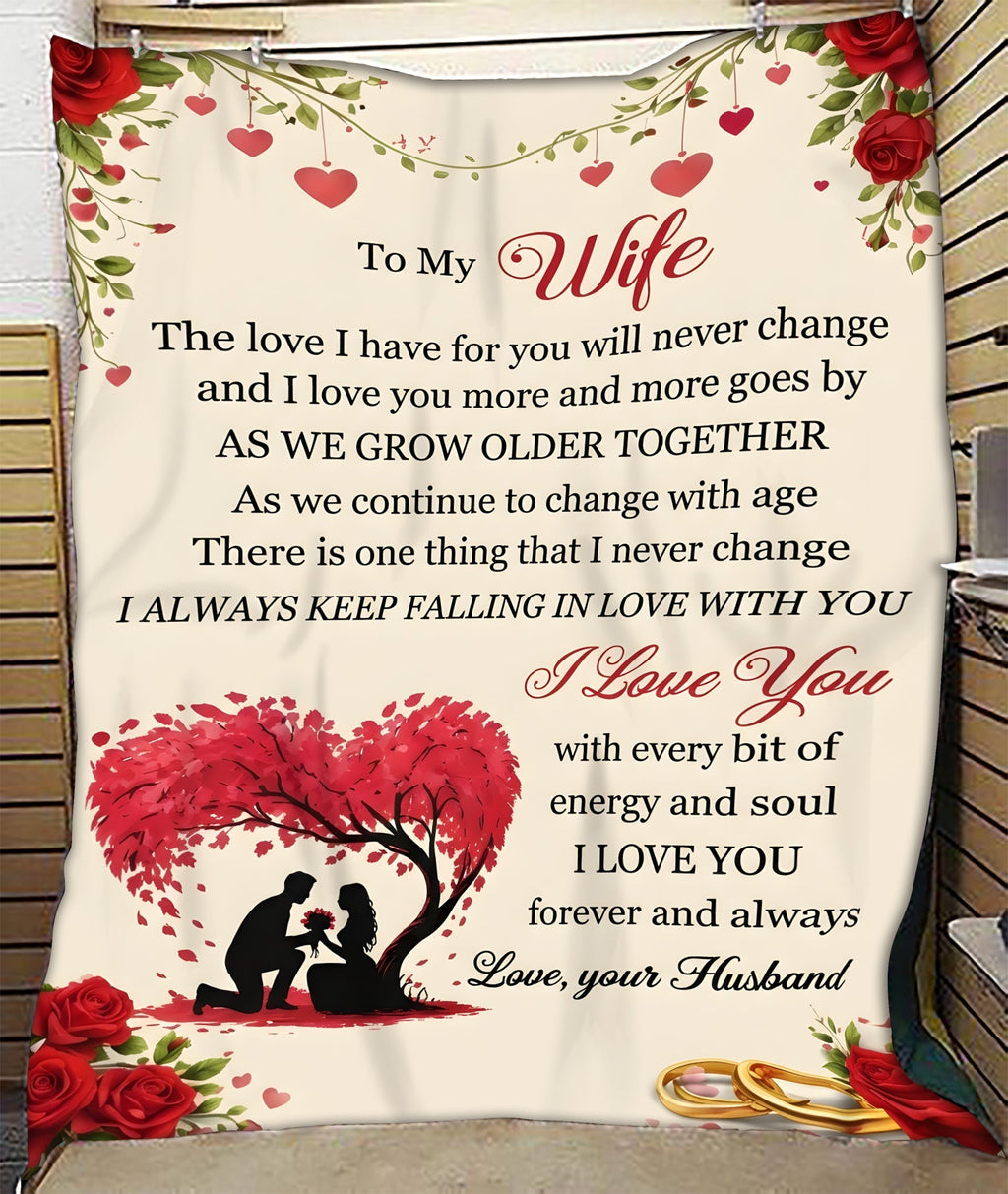 To My Wife Gift Blanket – From Husband, My Forever Love