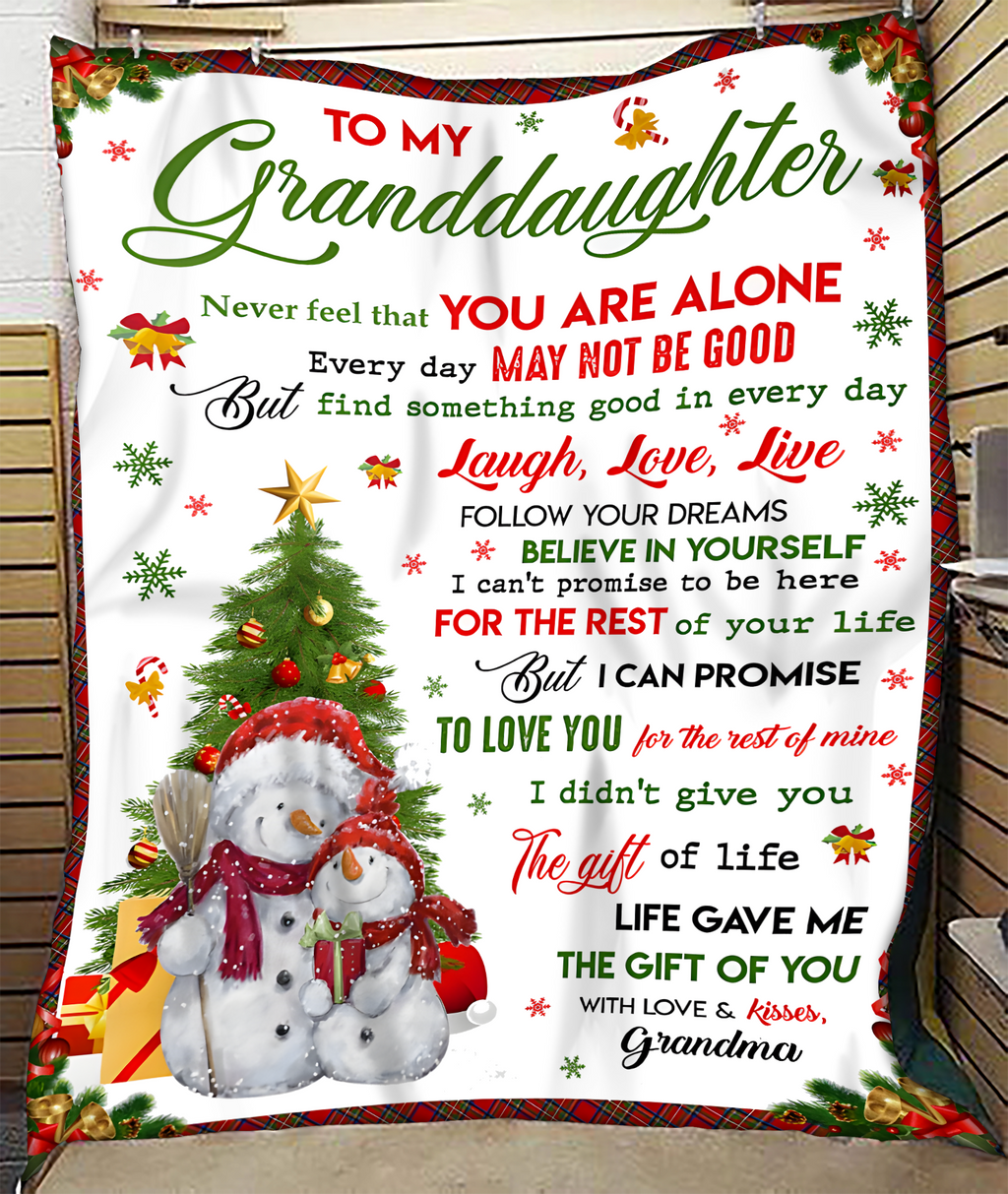 MANTA PARA MI NIETA DE PARTE DE LA ABUELA – REGALO DE NAVIDAD (SKUB-CHRISTMAS2)