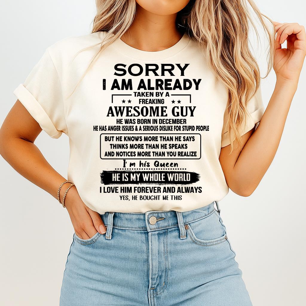 Diciembre - Chico Genial - Regalo perfecto para tu novia o esposa De parte del esposo - NGHL12 (SKUT08-11-12)
