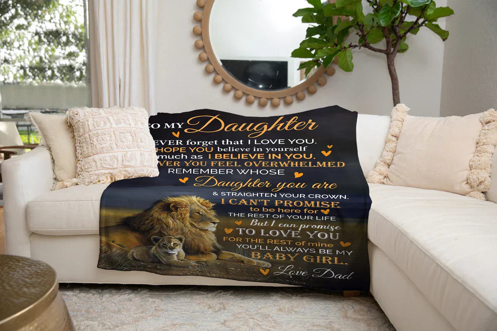 Manta de Regalo Especial Para Tu Hija - De Papá