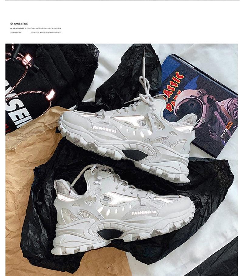 Zapatillas de deporte nuevas para hombre, zapatos deportivos transpirables, zapatos casuales para parejas, zapatos para correr con suela gruesa, zapatos para caminar, zapatillas deportivas para hombre, zapatillas de moda cómodas de alta costura