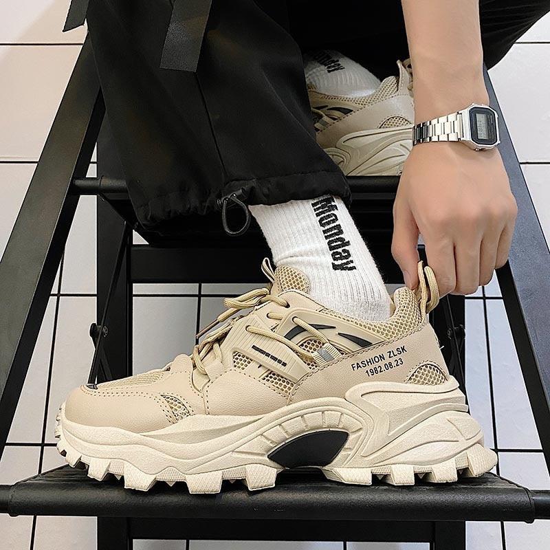 Zapatillas de deporte nuevas para hombre, zapatos deportivos transpirables, zapatos casuales para parejas, zapatos para correr con suela gruesa, zapatos para caminar, zapatillas deportivas para hombre, zapatillas de moda cómodas de alta costura