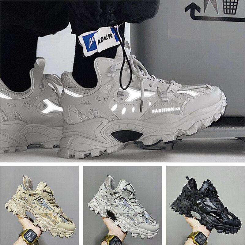 Zapatillas de deporte nuevas para hombre, zapatos deportivos transpirables, zapatos casuales para parejas, zapatos para correr con suela gruesa, zapatos para caminar, zapatillas deportivas para hombre, zapatillas de moda cómodas de alta costura