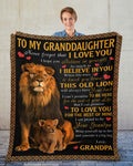 Special Gift For Your Granddaughter Blanket - From Grandpa