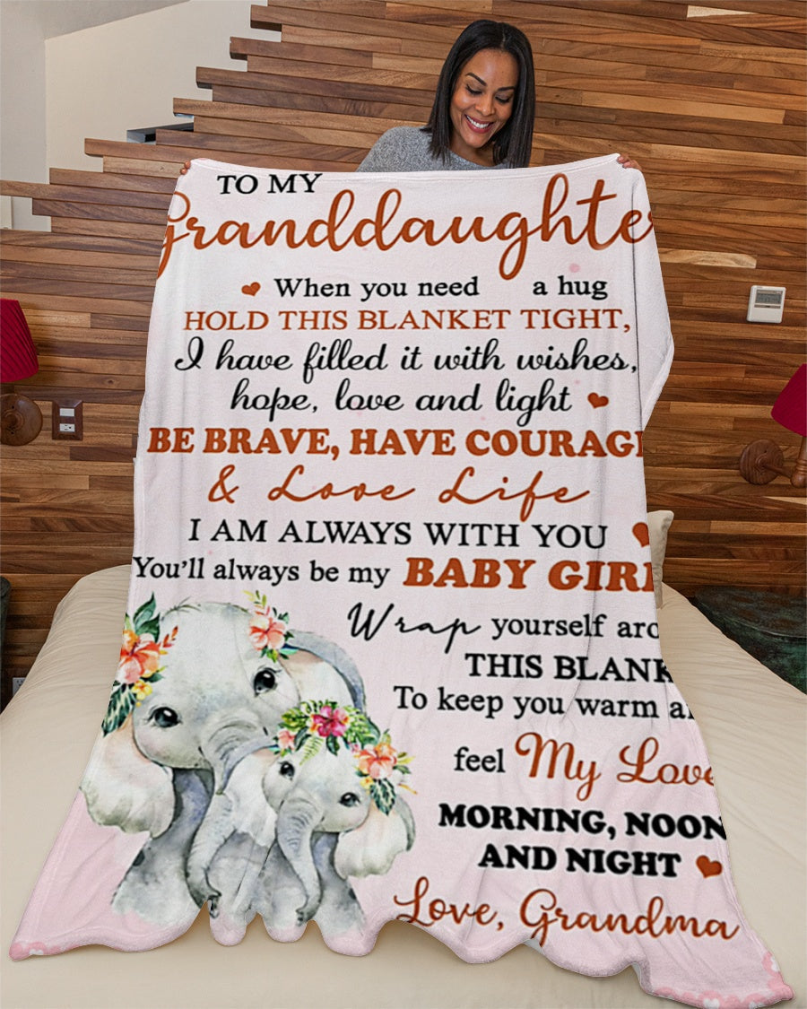 Manta "Regalo especial para tu nieta" - De la Abuela