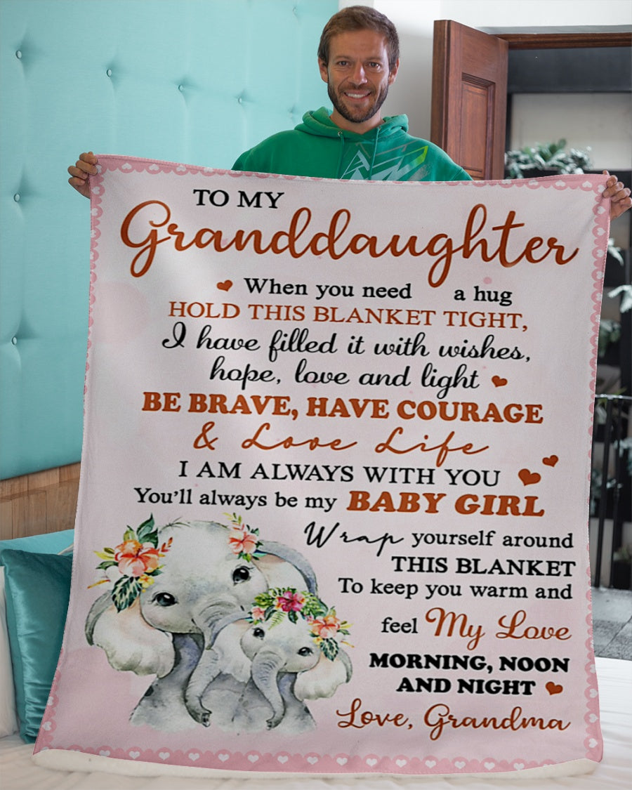 Manta "Regalo especial para tu nieta" - De la Abuela